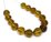 LAST STRAND Beer Quartz Lazer Cut Onion 8mm - 10mm 14 beads
