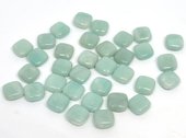 Amazonite Polished Flat Diamond 10mm EACH BEAD-beads incl pearls-Beadthemup