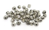Base Metal 4mm Bicone Bead 50 pack-findings-Beadthemup