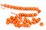 Coral Orange Polished Rondel 5x7mm EACH BEAD