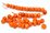 Coral Orange Polished Rondel 5x7mm EACH BEAD