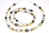 South Sea and Tahitian mix strand 44.5cm long 9-15mm or 9-18mm-beads incl pearls-Beadthemup