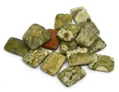 Rhyolite Rectangle  Fac. 18x12mm EACH BEAD-beads incl pearls-Beadthemup