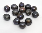 Back Freshwater Pearl 13mm EACH BEAD-beads incl pearls-Beadthemup