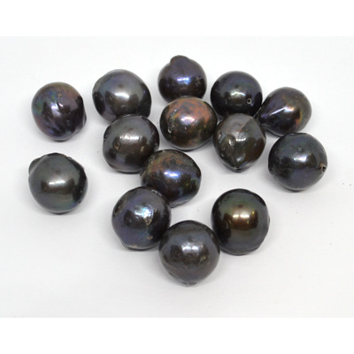 Back Freshwater Pearl 13mm EACH BEAD