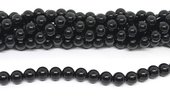Black Glass 10mm strand 38 beads-beads incl pearls-Beadthemup