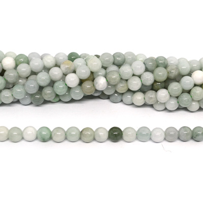 Jade Burma Polished Round 6mm strand 68 beads
