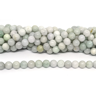 Jade Burma Polished Round 8mm strand 50 beads