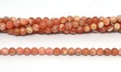 Rhodochrocite Argentina Polished Round 4mm Strand 94 beads-beads incl pearls-Beadthemup