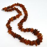 Amber Baltic Raw Slice graduated 10-18mm x approx 3mm 58cm-beads incl pearls-Beadthemup