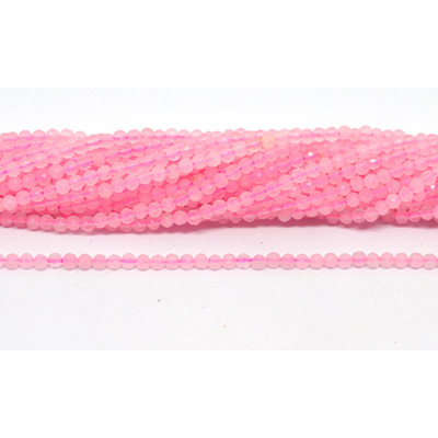 Rose Quartz Faceted round 2mm strands 190 beads