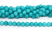 Amazonite (dyed) Polished round 10mm strand 36 beads-beads incl pearls-Beadthemup