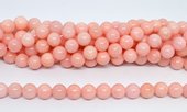 Morganite Pink (dyed) Polished Round 10mm strand 38 beads-beads incl pearls-Beadthemup