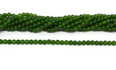 Hetian Green Jade (dyed) polished round 4mm strand 92 beads-beads incl pearls-Beadthemup
