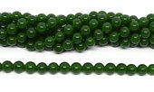 Hetian Green Jade (dyed) polished round 10mm strand 38 beads-beads incl pearls-Beadthemup