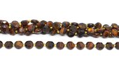 Red Tiger Eye Faceted Coin 10mm strand 32 beads-beads incl pearls-Beadthemup