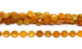 Yellow Adventurine Faceted Coin 10mm strand 32 beads-beads incl pearls-Beadthemup