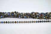 Blue Jasper Faceted Rondel 8x6mm strand 45 beads-beads incl pearls-Beadthemup