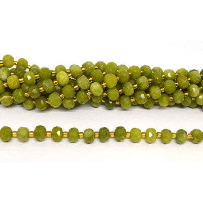 Southern Jade Rondel 8x6mm strand 45 beads