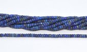 Lapis Lazuli Rondel 2x4mm strand 166 beads-beads incl pearls-Beadthemup