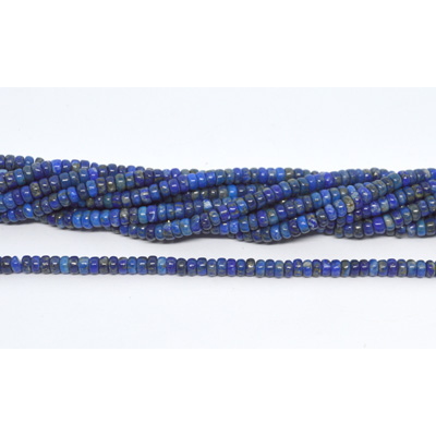 Lapis Lazuli Rondel 2x4mm strand 166 beads