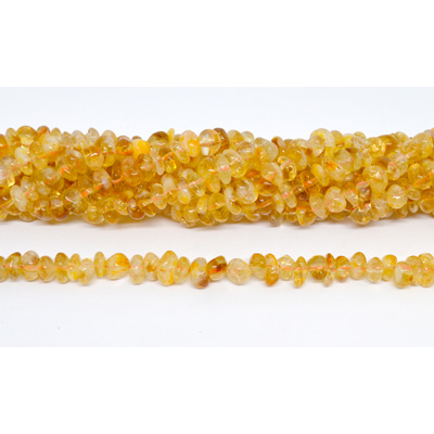 Citrine Chips approx 9x3mm strand 82 beads