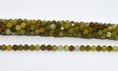 Green Garnet faceted round 5mm strand 74 beads-beads incl pearls-Beadthemup