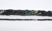 Blue Tourmaline shaded faceted round 4mm strand 102 beads-beads incl pearls-Beadthemup