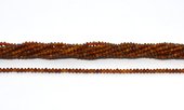 Orange Garnet tiny saucer 2x3mm strand 180 beads-beads incl pearls-Beadthemup