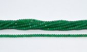 Green Onyx faceted rondel 3x4mm strand 150 beads-beads incl pearls-Beadthemup