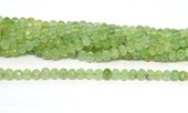 Prehnite faceted rondel 4x6mm strand 80 beads-beads incl pearls-Beadthemup