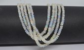 Ethiopian Opal rondel 40cm strand 2.8-4.6mm-beads incl pearls-Beadthemup