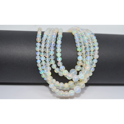 Ethiopian Opal round 40cm strand 3.2-7mm