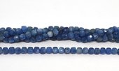 Kyanite faceted cube 4mm strand 82 beads-beads incl pearls-Beadthemup