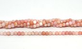 Pink Opal peruvian faceted cube 4mm strand 88 beads-beads incl pearls-Beadthemup