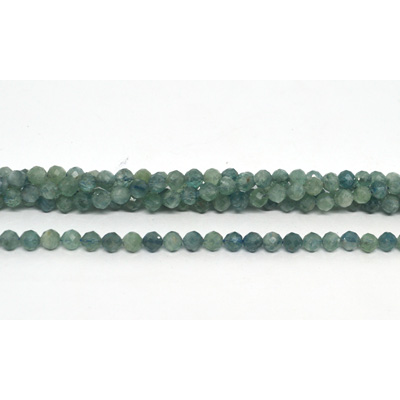 Green Kyanite faceted round 4mm strand 92 beads