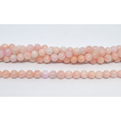 Morganite natural polished round 6mm strand 60 beads