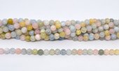 Beryl polished round 6mm strand 62 beads-beads incl pearls-Beadthemup