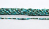 Turquoise faceted cube 2mm strand 195 beads-beads incl pearls-Beadthemup