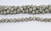 Dalmation Jasper polished round 10mm strand 36 beads-beads incl pearls-Beadthemup