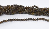 Bronzite polished round 4mm strand 83 beads-beads incl pearls-Beadthemup