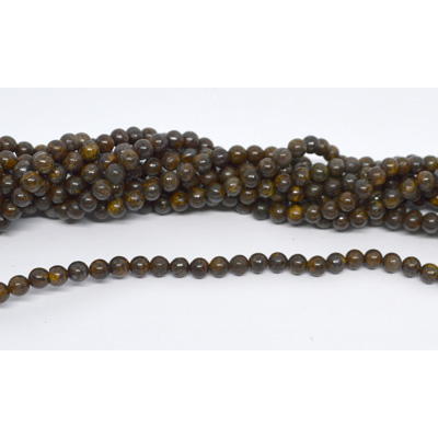 Bronzite polished round 4mm strand 83 beads