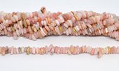 Pink Peruvian Opal Chips approx 10x3mm strand 40 cm-beads incl pearls-Beadthemup