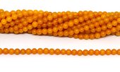 Amber Round 4mm strand 100 beads-beads incl pearls-Beadthemup
