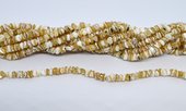 Natural Freshwater Shell rondel/heshi wheat 5mm strand 140 beads-beads incl pearls-Beadthemup