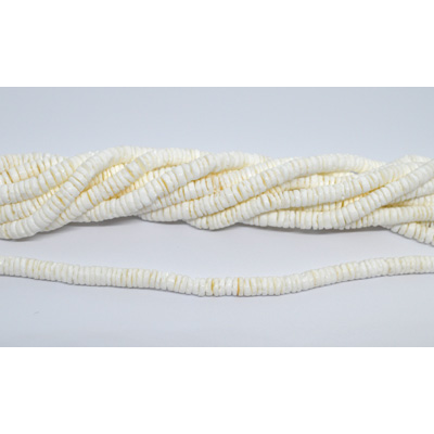Natural Freshwater Shell heshi 5.8mm strand 57cm 420 beads