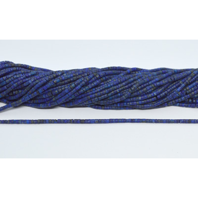 Lapis Lazuli tiny tube 2x2mm strand 220 beads