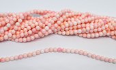 Pink shell polished round 4.6mm strand 88 beads-beads incl pearls-Beadthemup