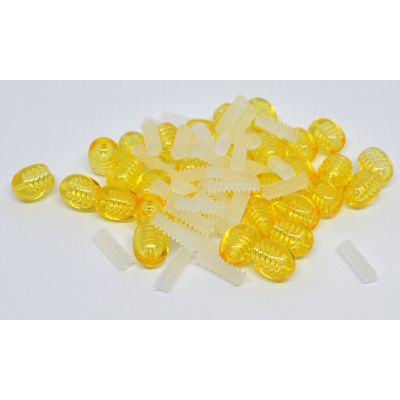 Plastic Screw Clasp For amber Jewellery  Golden