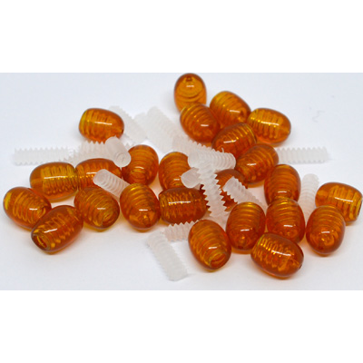 Plastic Screw Clasp For amber Jewellery Medium Brown